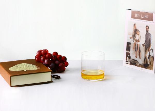 Hand Blown 270ml 95mm Old Fashioned Crystal Whiskey Glasses Thin Wall, Crystal Whiskey Glasses