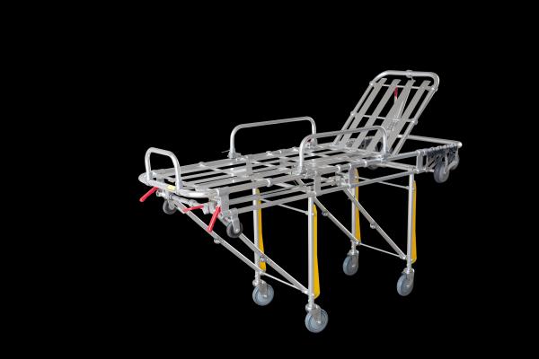 Double-Tube Automatic Loading Stretcher Folding Ambulance Stretcher 75 Degree Transfer Patient