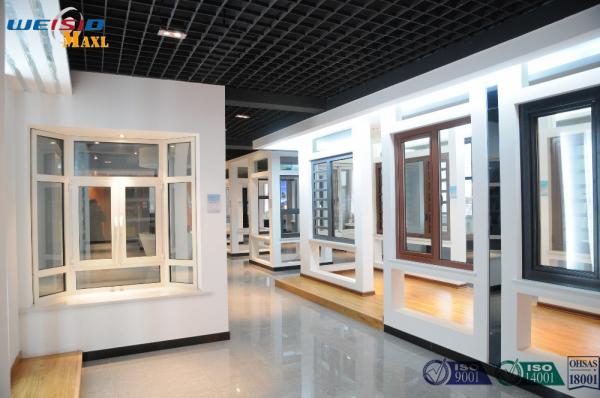 Extruded Aluminium Door Profiles , Aluminium Window Profiles With Powder Coated Surface