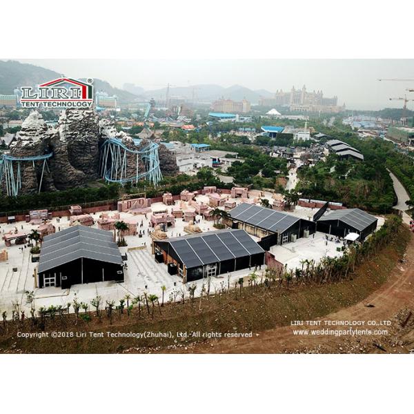 Fire Proof PVC Aluminium 3m Black Meeting Event Tent