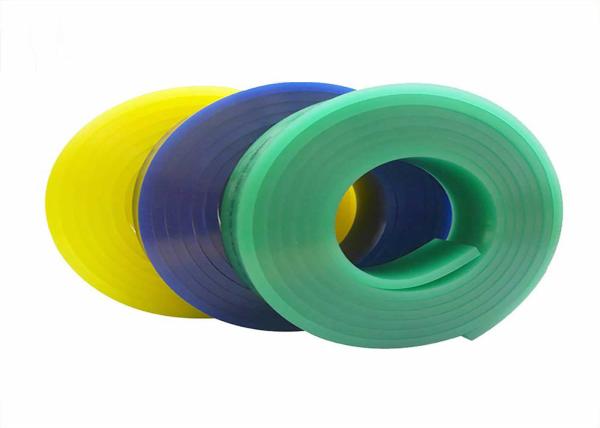 80 Shore 7 Thickness Manual Polyurethane Squeegee Blades For Glass / Bottle / Electronic