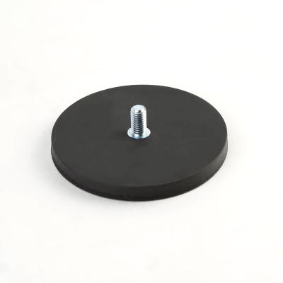Ímã revestido de borracha de Decoiling com parafuso prisioneiro externo 22mm 43mm 66mm 88mm