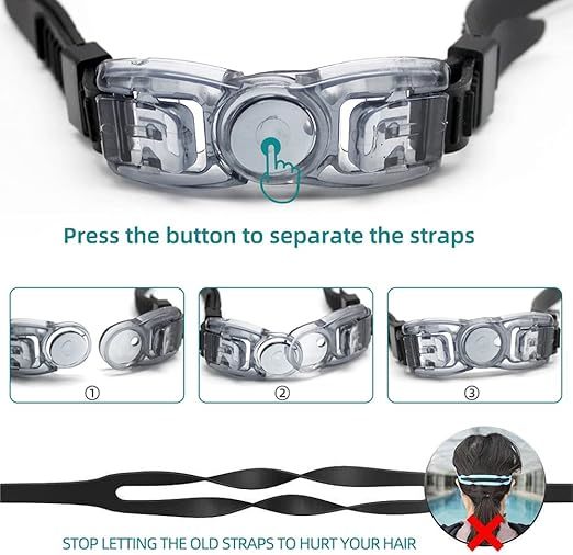 Anti Fog Electroplated Swimming Goggles HD Lens  S/M/L 3 Size 82g