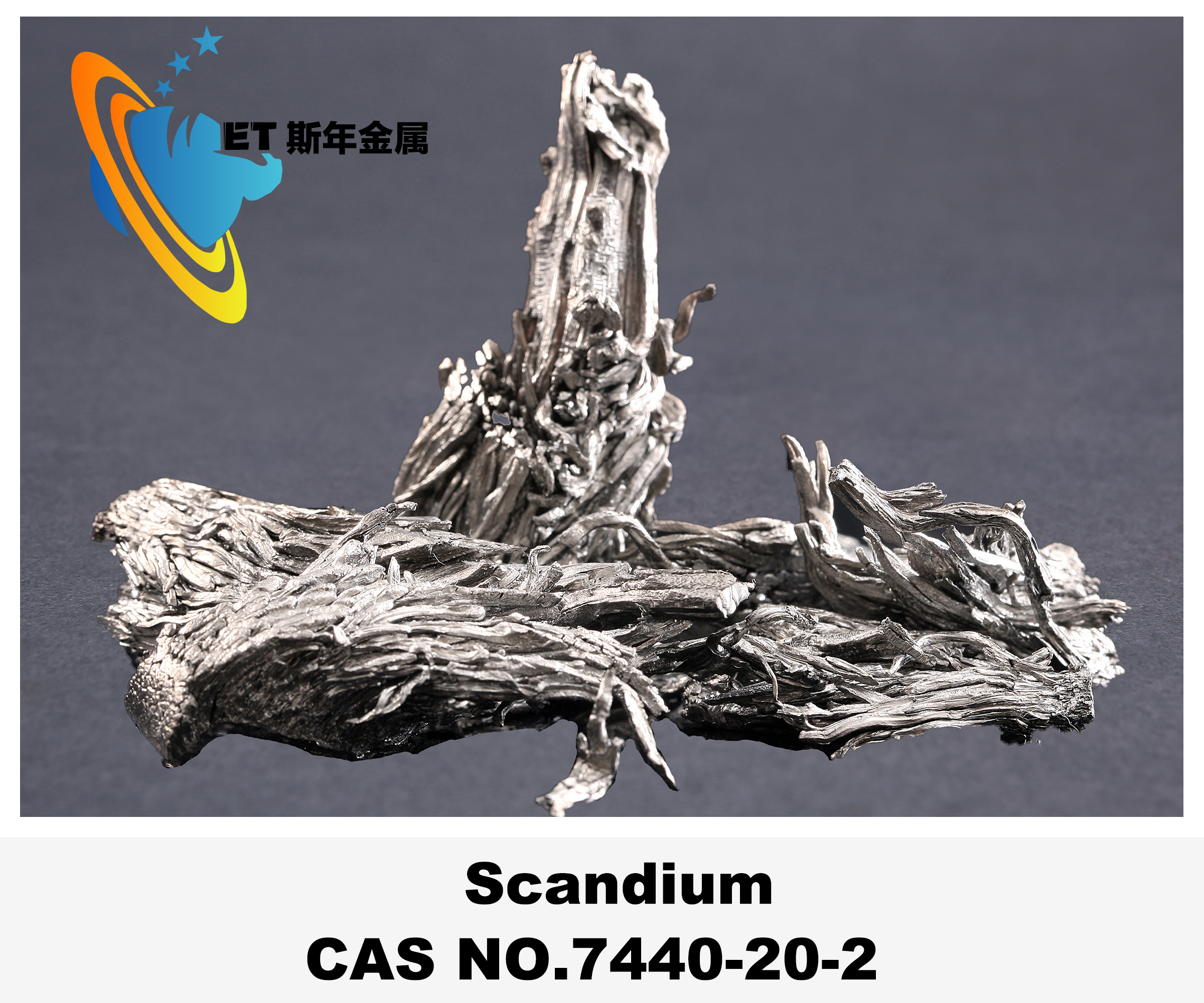 99.99% Sc Scandium Rare Earth Alloy Additive Y-Sc Mg-Sc Al-Sc Alloys