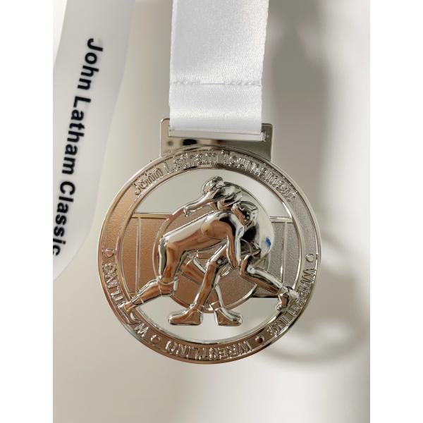 3D Die Cast Zinc Alloy Soccer Medals with Gold Silver Bronze Plating for Sports Awards