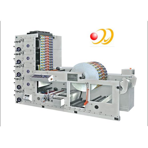 Paper Cup / Label 4 Color Flexographic Printing Machine With Ceramic Anilox Roller