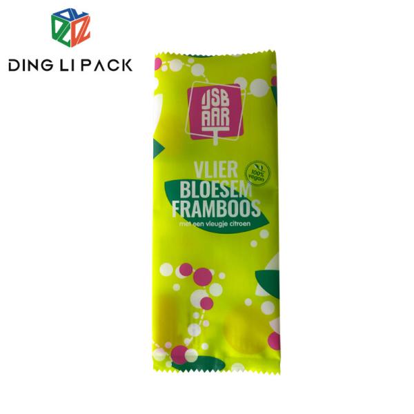 Food Grade  Back Heat Seal Snack Packaging Bags Packaging Popsicle Bag For Ice Cream