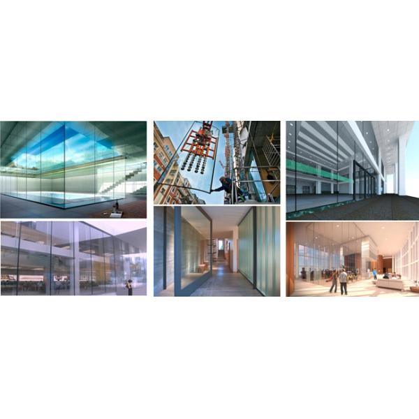 Decorative Flat Tempered Glass Panels For Greenhouse Glass Panels