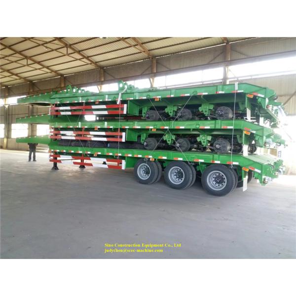 6 трейлеров цапф сверхмощных Семи нагружая тяжелый низкий трейлер контейнера кровати 100т