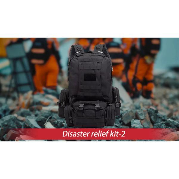 55X27X8cm  Disaster Survival Kit Black Adventure Essentials Survival Kit Equipment
