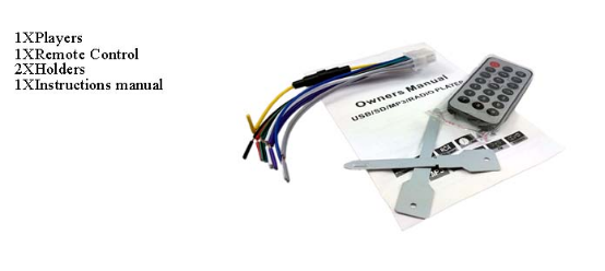 DC 12V Car Audio MP3 Cd Player 87.5 - 108.0 MHZ FM Frequency Range With Radio Function