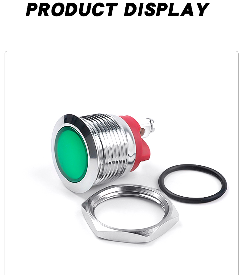 Signal Indicator Light 16mm Professional Led Indicator Light 150mm Wired IP65 Waterproof Color Optional