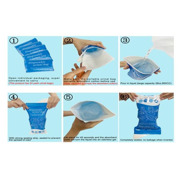 Urine Bags, Pack Camping Pee Bags, Disposable Urinal Bag, Travel Urinal Bag, Toilet Traffic Jam Emergency Portable