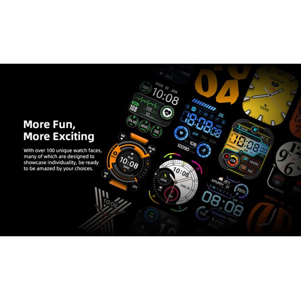 KW285 Super-Retina AMOLED Smart Watch with Bluetooth Calling 100+ Sports Modes
