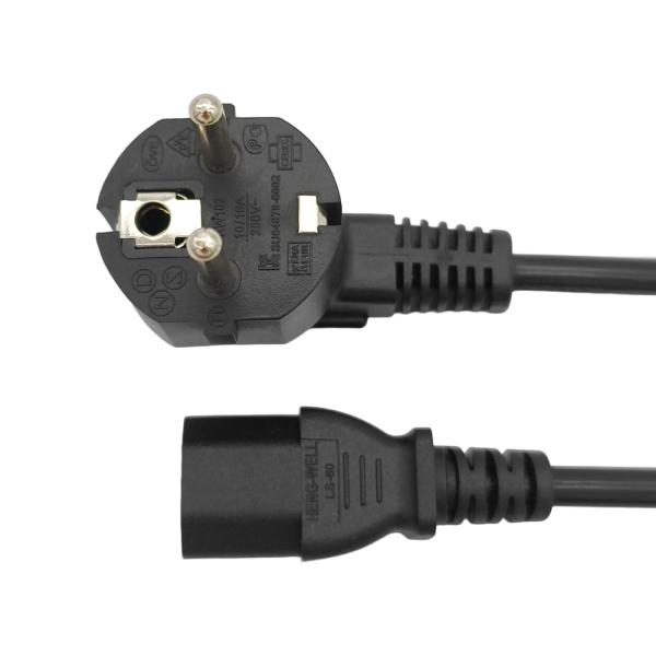 カスタマイズされたEU電源コード、ストリップエンドタイプ、H05VV-F 2*0.75MM2ワイヤータイプ