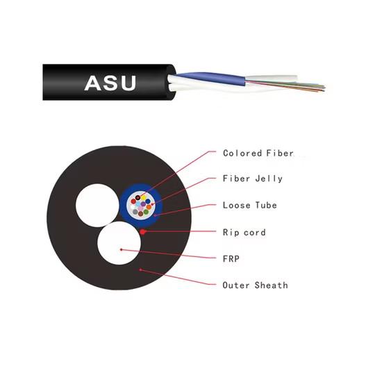 ASU Fiber Optic Cable (GYFFY) 12 Core 120m Span Cable