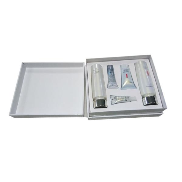 Cardboard Paper Gift Box 3 Layers / Plastic Tray For Cosmetic Packing