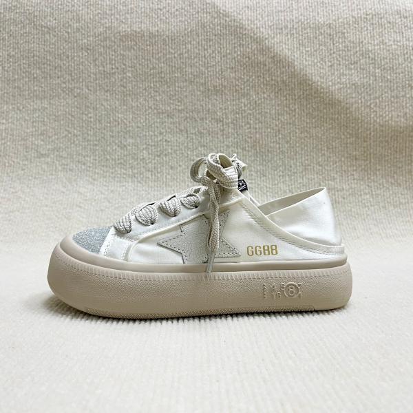 Heightening Platform Sneakers Women Silk Upper Running Shoes For Women