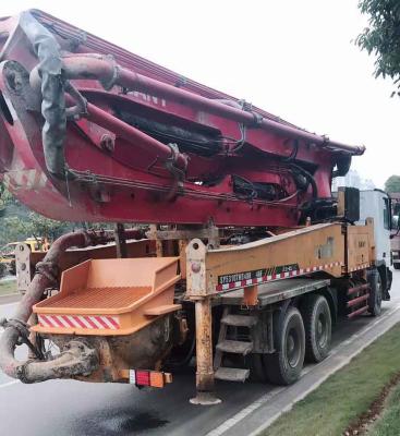 Boom Used Concrete Pump Truck 46m / 4 Section 125mm Pipe CE Certificate