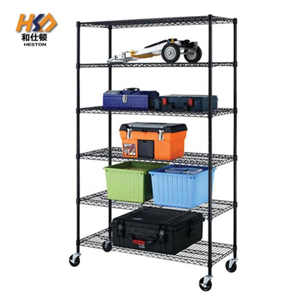 150KGS 12 X 24 Pharmacy Metal Chrome Wire Shelving 4 Shelf Chrome Storage Unit
