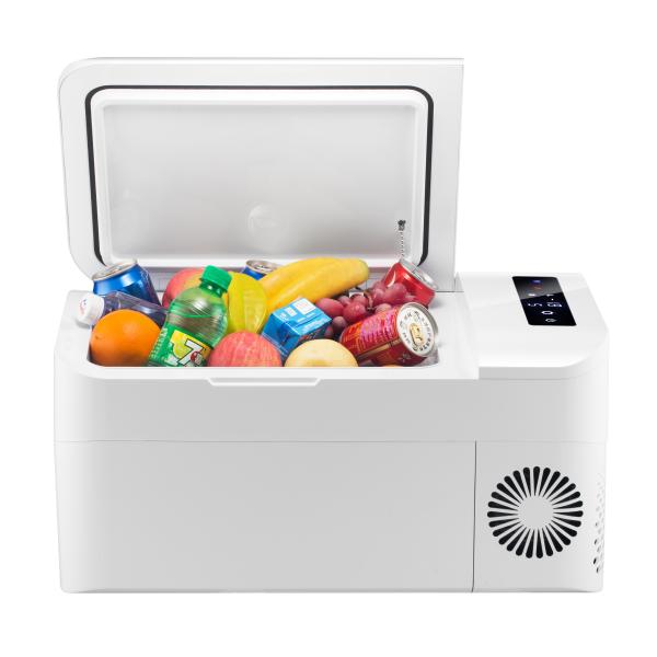 Modern Double Temperature Portable Car Fridge Freezer / Car Refrigerator 12v 20L