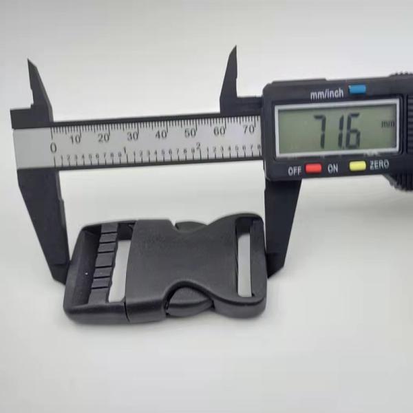 Adjustable Webbing Strap And Buckle 50 Mm Black Plastic Buckle For Backpacks Plastic Strap Buckles