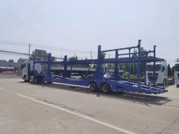 High Efficiency Cimc Brand New Flatbed Skeleton Semi Trailer Accessories For Car Hauler Transport Trucks And Trailers