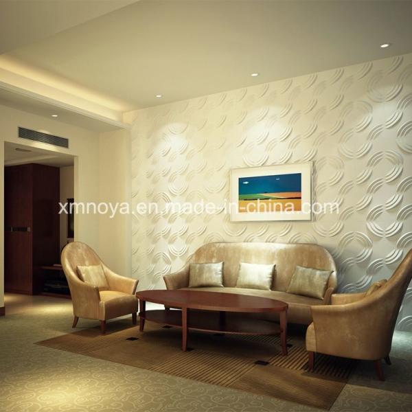 Fireproof B1 Grade 3D Board Acoustic Waterproof Purple Wall Panel for Living Room
