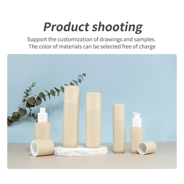 PETG Contenedores de cremas cosméticas Tipo de sellado Botellas para el cuidado de la piel Embalaje