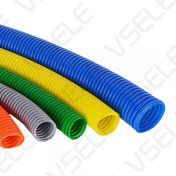 Wave TubingPE Pipe Tube Wiring Sleeve Flexible Corrugated Bellow Tube Pipe  For Fresh Air System Air Conditioning