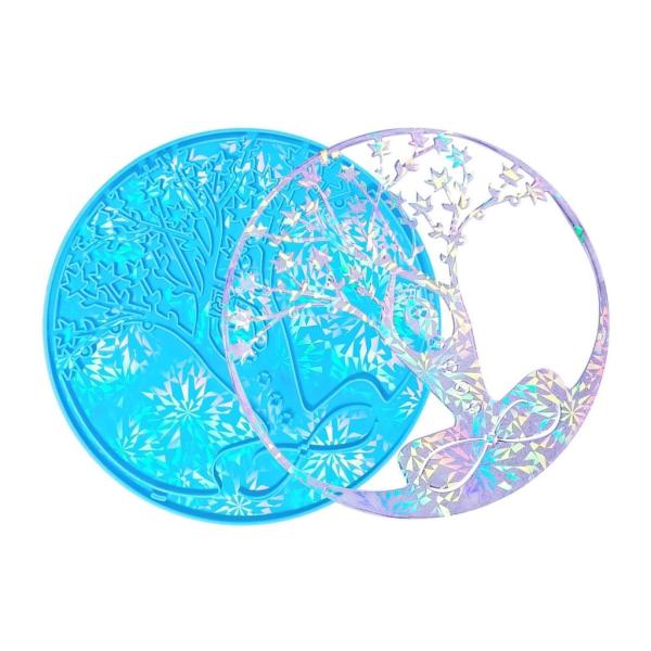 MHC Holographic Diy Resin Molds  Wall Hangings Deco , Luxury Silicone Art Resin Molds