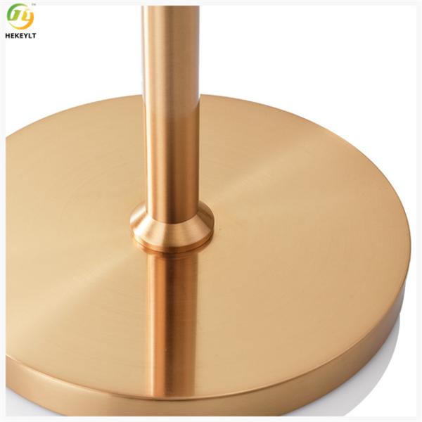 Современная роскошная мраморная лампа приведенная пола металла золота для живя комнаты D45 x H160CM