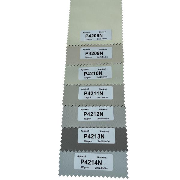 White Coating Jacquard 100% Blackout Roller Blinds Fabrics For Home Decor