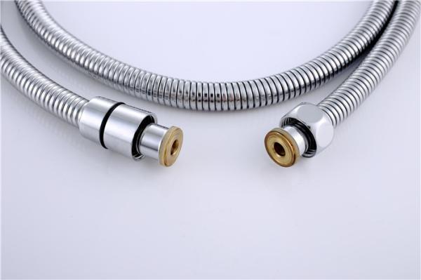 Chrome Bathtub Shower Faucet Sets Fine Overhead Dense Rain Adjustable Height