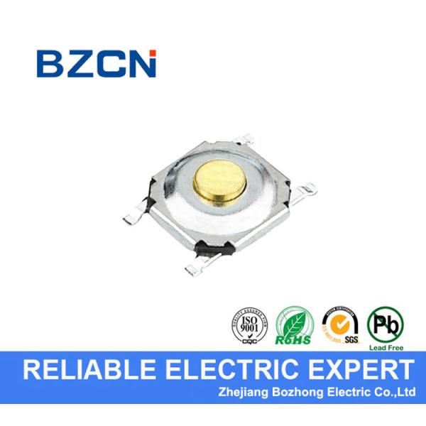 White Plastic Button Low Profile Tactile Switch For High Density Mounting