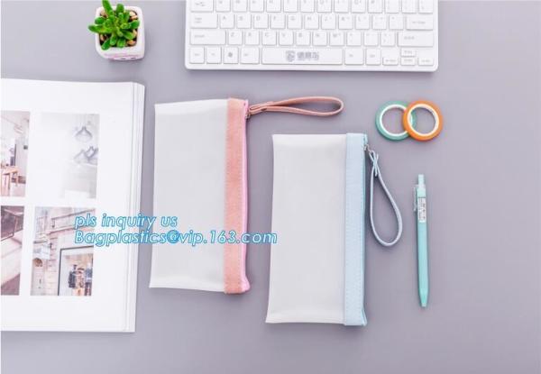 pencil bag school bag, TPU plastic pencil case with handle, creative kids pencil case for school children stationery set