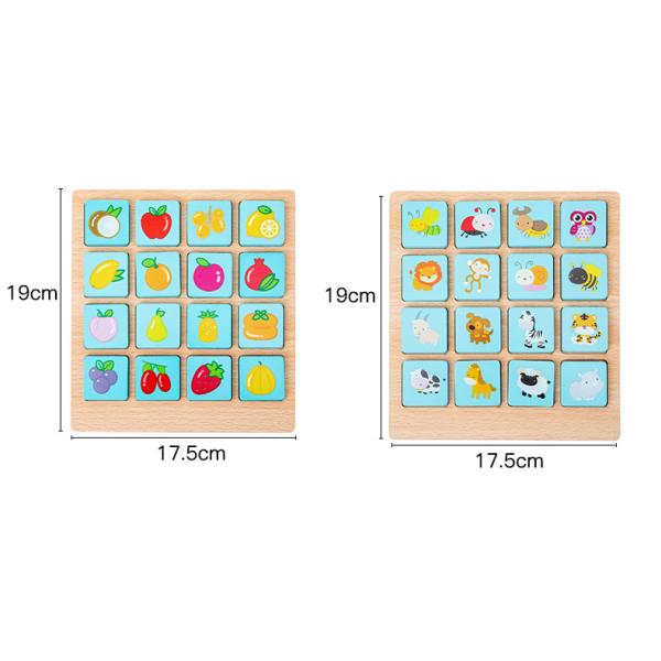 ODM Children'S Montessori Wooden Puzzle Board Game