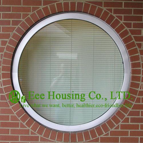 White Color Aluminum Round Fixed Windows For Residential Home,10.38mm laminated glass