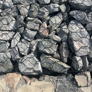 Q 195 Steel Wire Gabion Basket with 60×80mm Mesh Hole for River Bank Protection