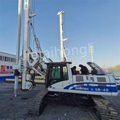 Kelly Miniature Used Rotary Drilling Rig SR40 50M Used Piling Rig For Construction