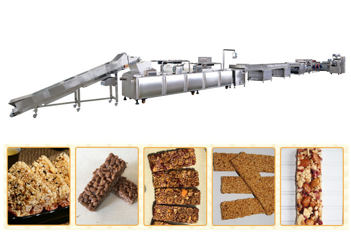 Stainless Steel Cereal Bar Granola Bar Making Machine Rolling Forming Cutting Machine