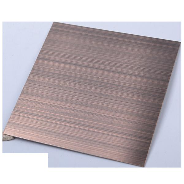 Почищенные щеткой декоративные плиты нержавеющей стали PVD покрасили лоток стены плит