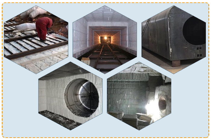 Customized 1430C  220kg/m³ Ceramic Fiber Module Anchored Folded High Temperature Resistance For Industrial Furnace Kiln Lining
