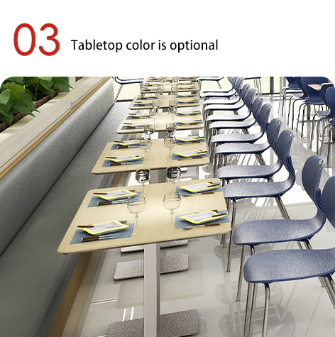 Table à manger moderne Cuisine contemporaine Meubles de salon Vitrage Bois Matériaux d'acier plié Utilisation à domicile Support personnalisation