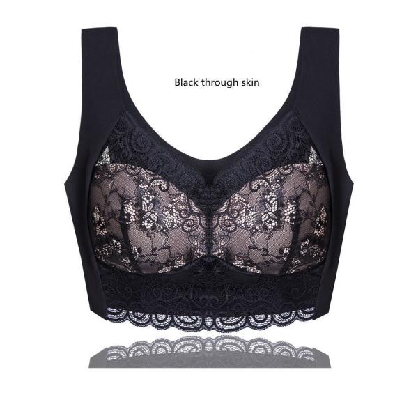 Anti Bacterial Big Cup Bra Seamless Soft M-5XL Women'S Boxer Brief Set
