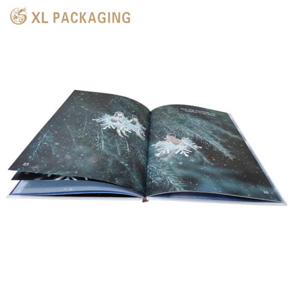 Livro de impressão de capa dura para crianças Livro de histórias educacionais em cores com janela