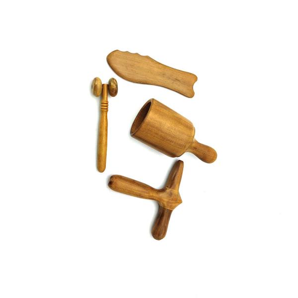 Massage Hammer Wooden Gua Sha Scraping Massage Guasha Tools Traditional Cupping For Body And Wooden Massage Roller