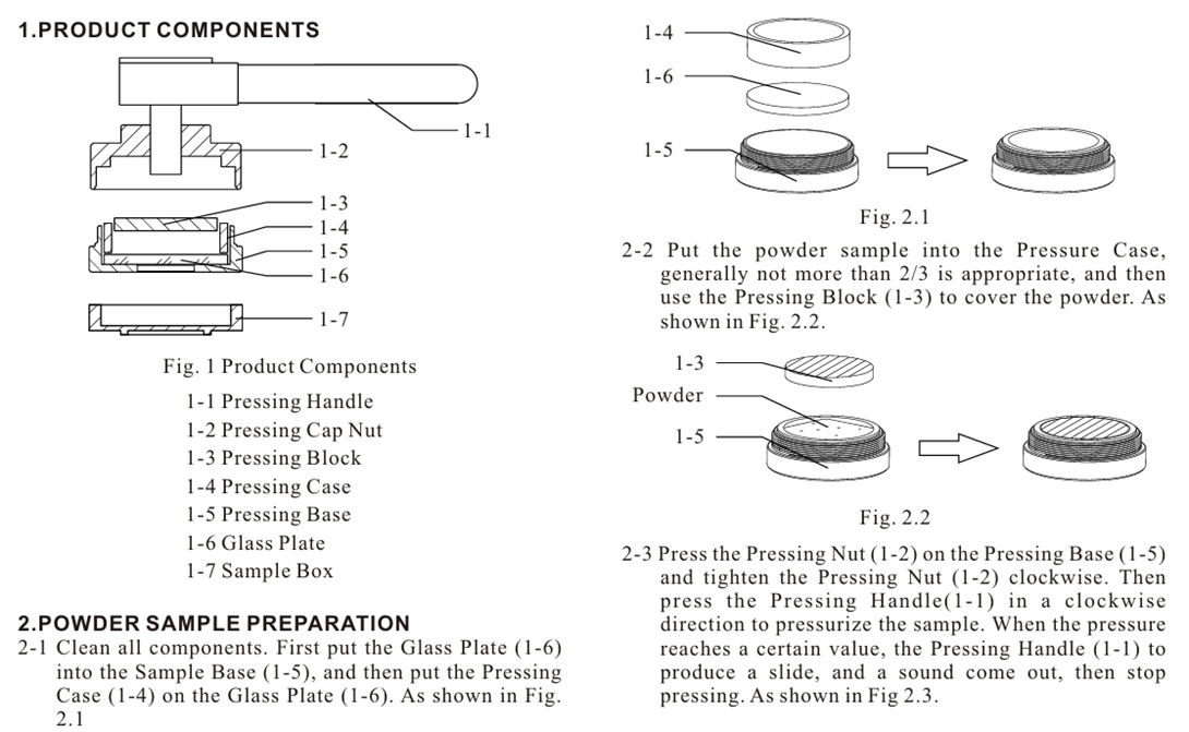 PMD-101 Powder Whiteness Tester with Constant Pressure Powder Shaper