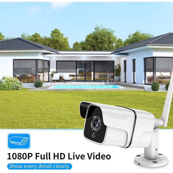 Smart Life Cloud Wireless Wi-Fi IP Outdoor Camera 2MP Intelligent 1080P IP66 Waterproof RJ45