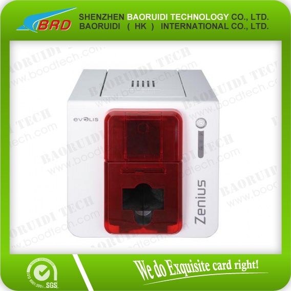 Evolis Zenius plastic id card printer,used id card printer